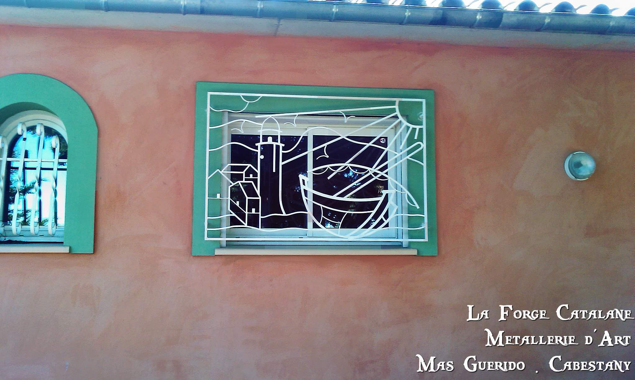 grille decorative Collioure barque bateau soleil fer Forge Catalane Cabestany.jpg